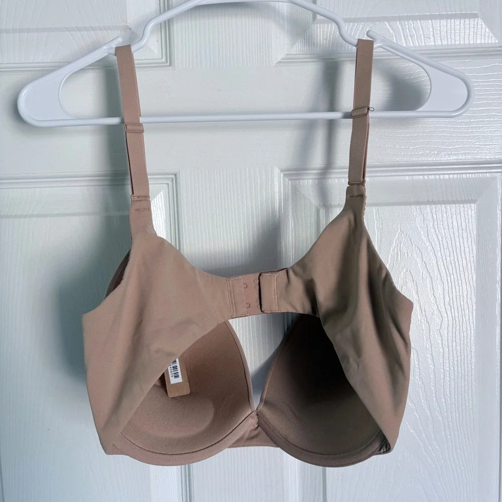 NEW SKIMS Push Up Demi Bra 36DDD Clay Fits Everybody Underwire BR-UWR-2410 - Picture 2 of 3